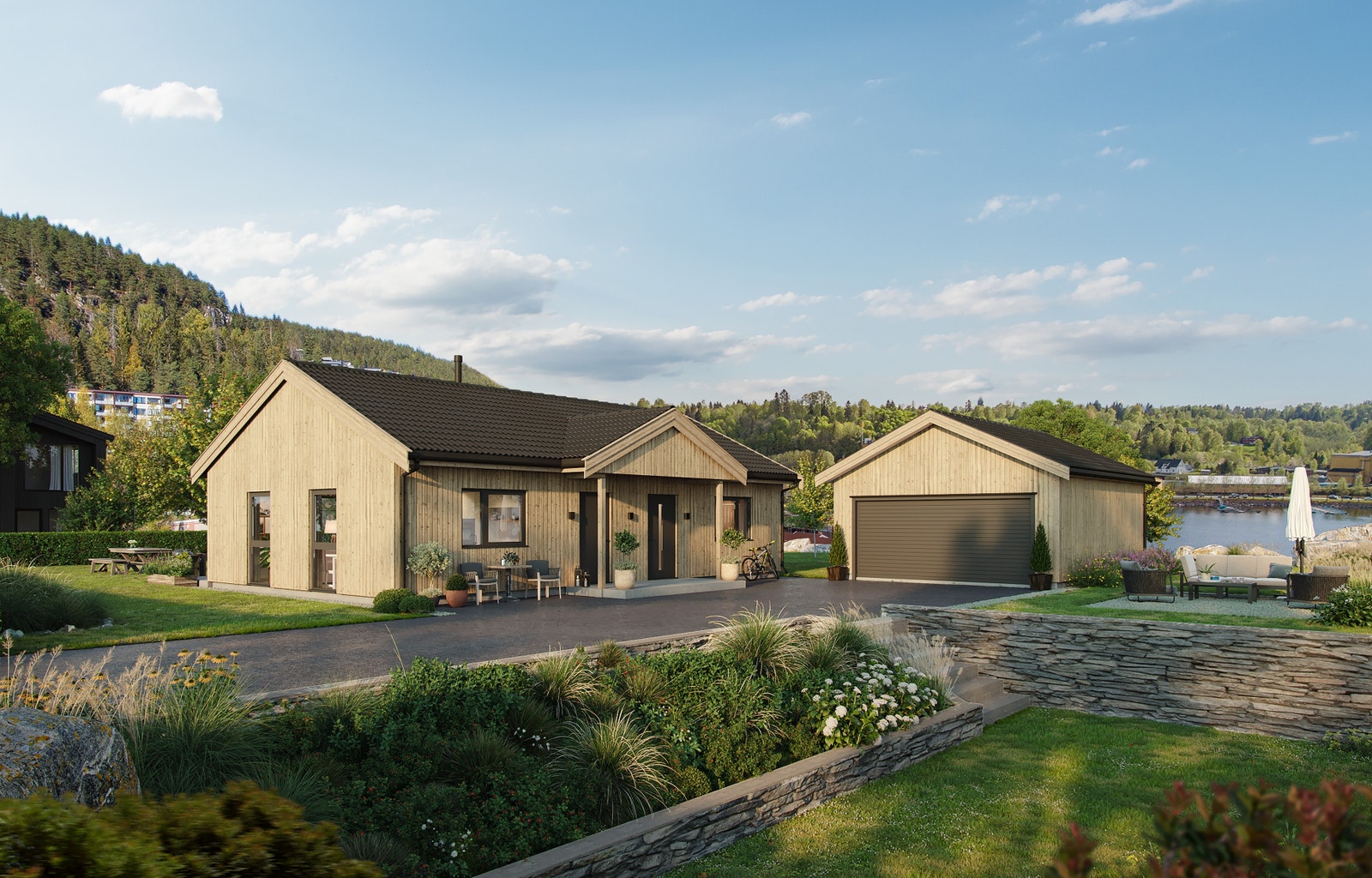 Øyungen er vår minste husmodell – som likevel byr på mykje! Dette er ein svært prisgunstig og arealeffektiv einebustad; her får du ein lettstelt heim med alt på éi flate, og minimalt behov for vedlikehald.Sjå fleire husmodellar her: https://www.dinbustad. Galleribilde