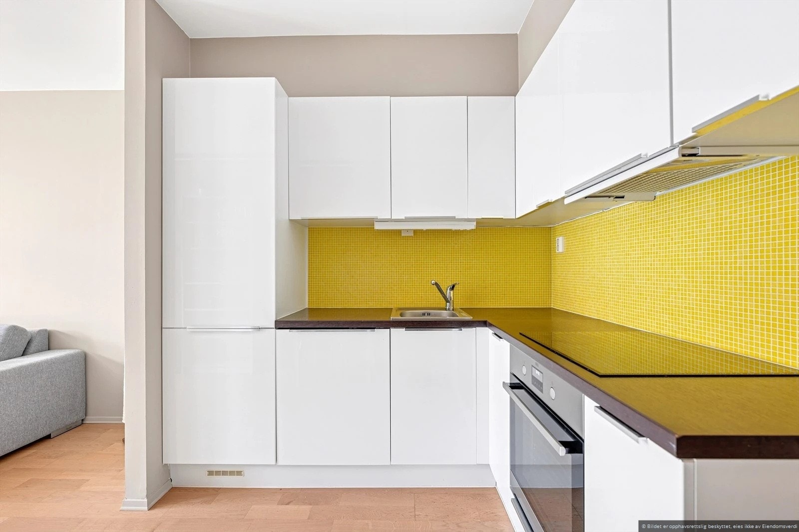 Kjøkkenet leies ut med kjøleslap, stekeovn, platetopp og oppvaskmaskin Galleribilde