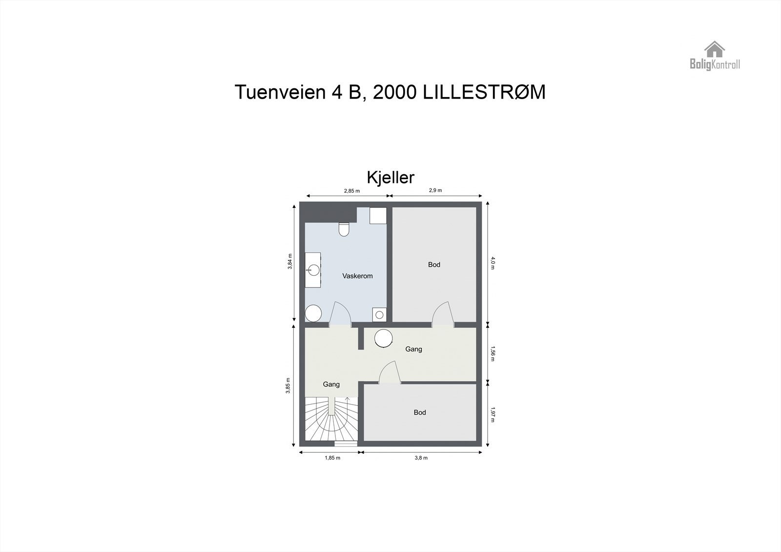 Plantegning - kjeller. Galleribilde