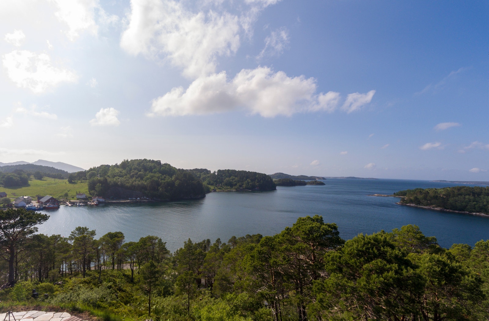 Med utsikt mot havet i vest Galleribilde