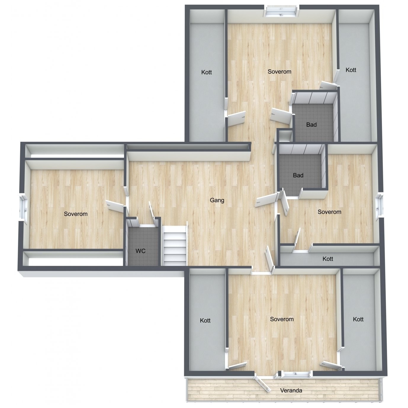 Plantegning 2 etasje Galleribilde