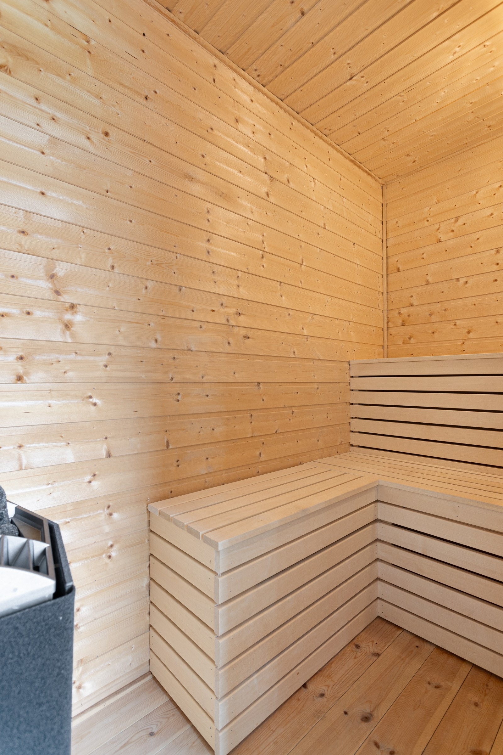 Fra badet er det inngang til en svært flott badstue Galleribilde