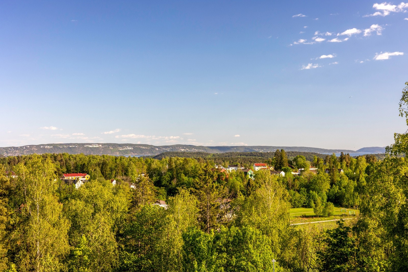 Flott utsikt fra balkongen Galleribilde