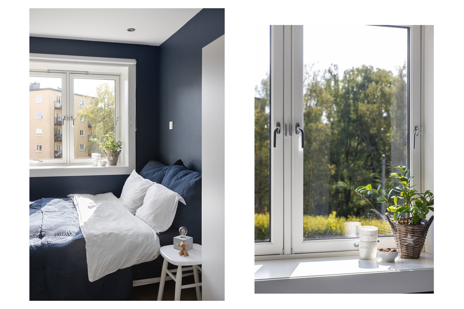 Rommet vender i sin helhet mot rolig bakgård. Galleribilde