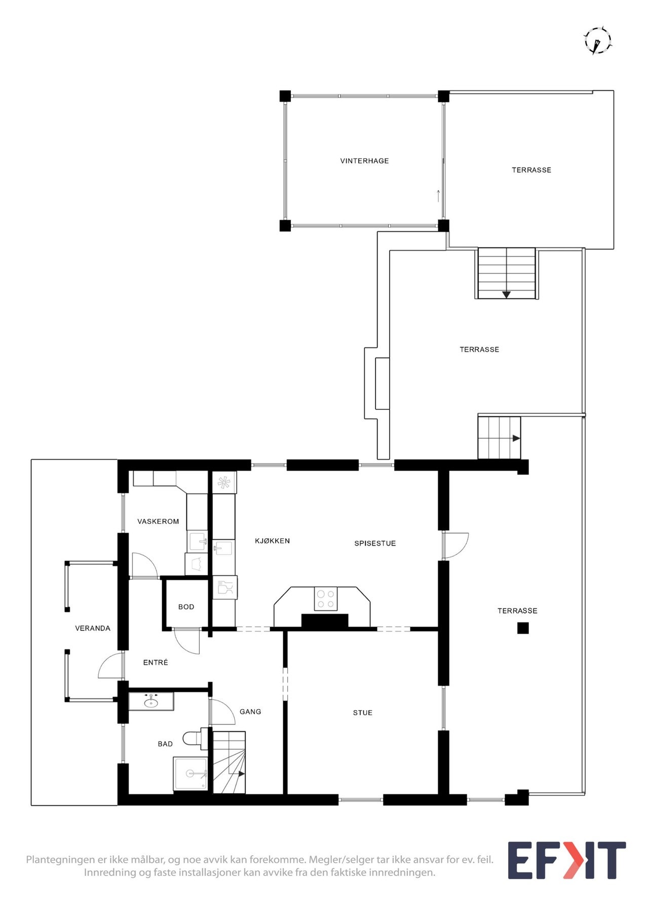 Plantegning 1. etasje. Galleribilde