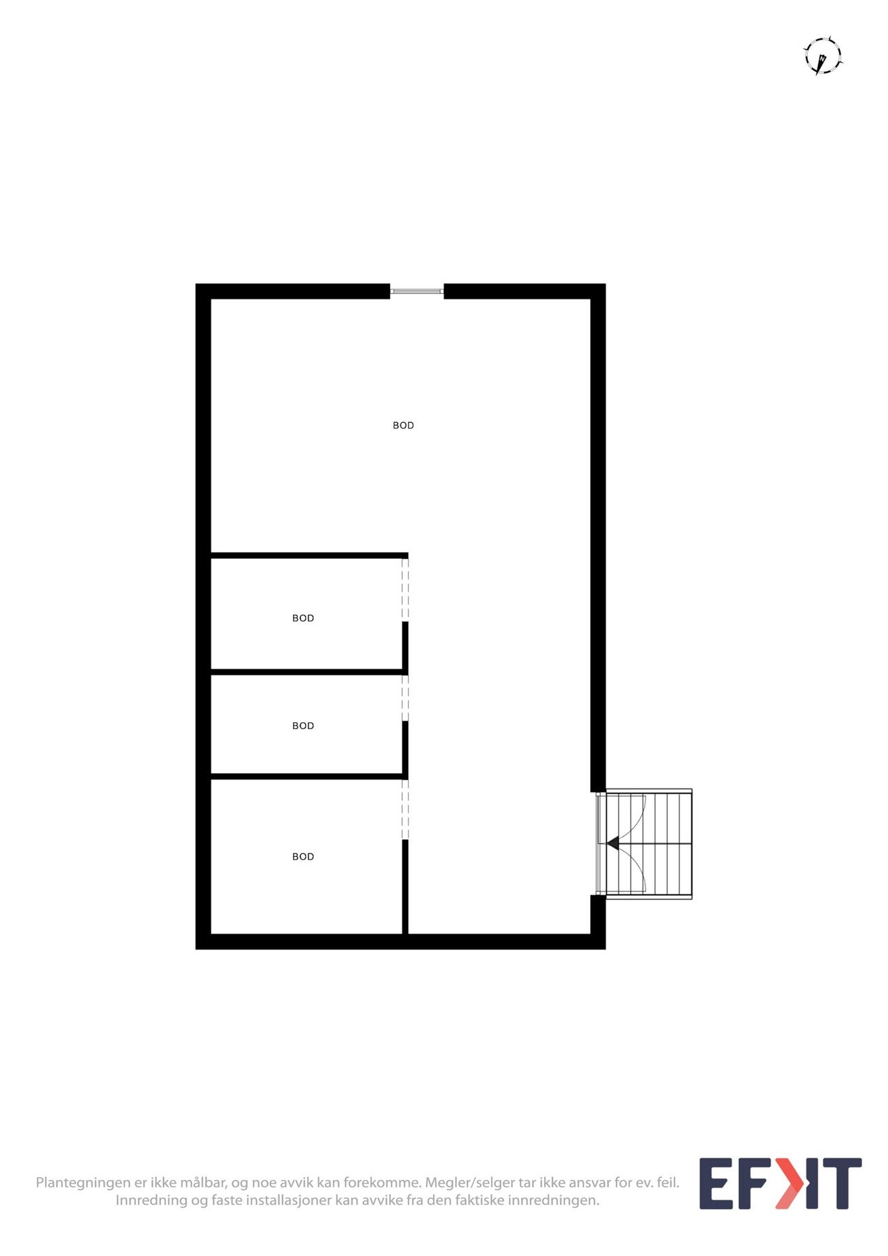 Plantegning låve 2. etasje. Galleribilde