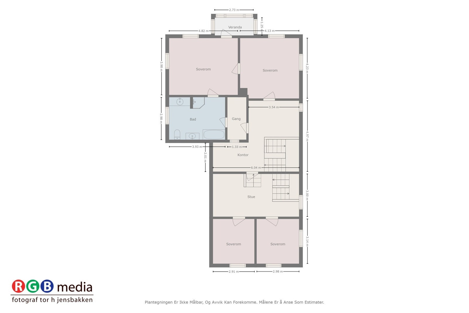 Plantegning 2. etasje Galleribilde