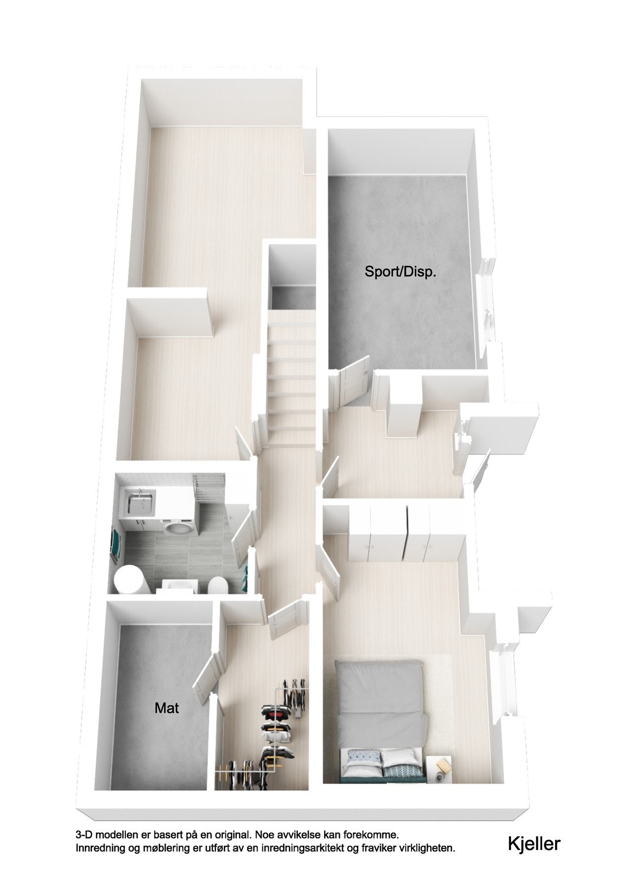 Plantegning underetasje Galleribilde