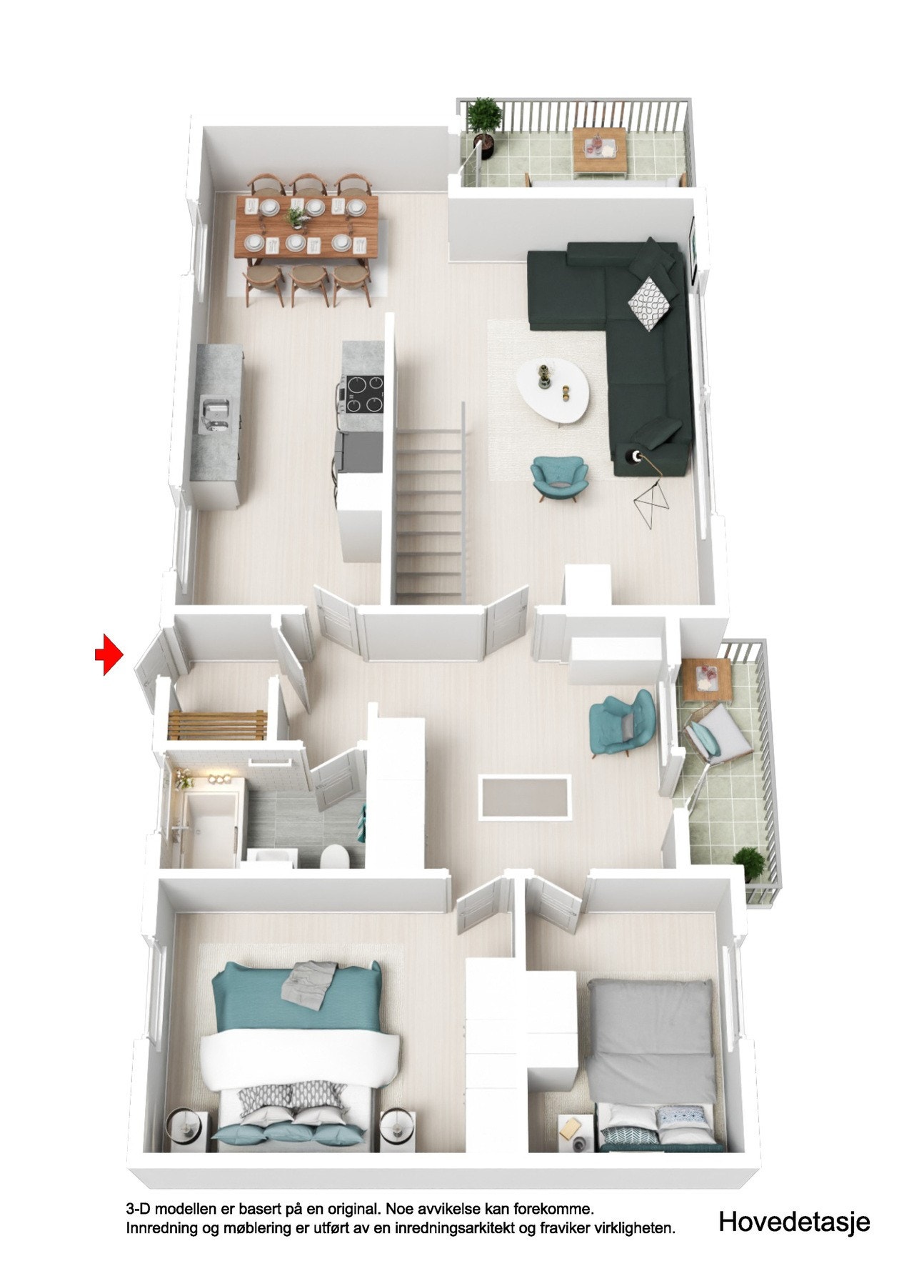 Plantegning 1.etasje Galleribilde