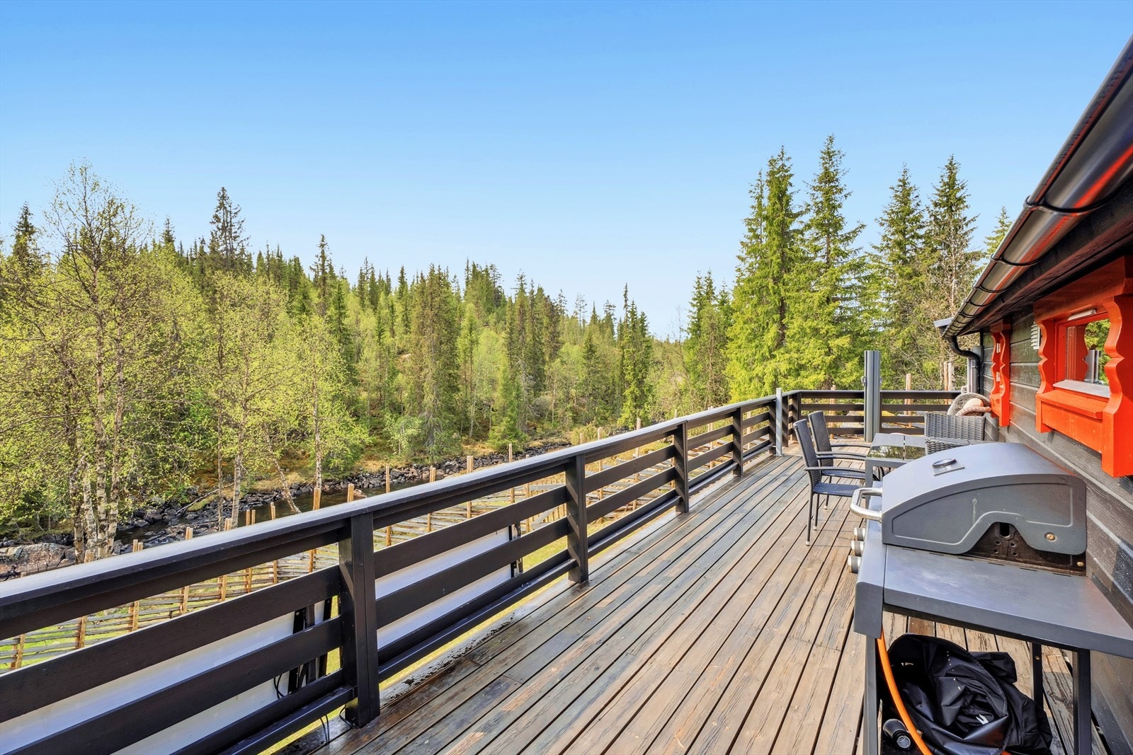 Terrassen er oppgradert og utvidet i flere omganger. Galleribilde