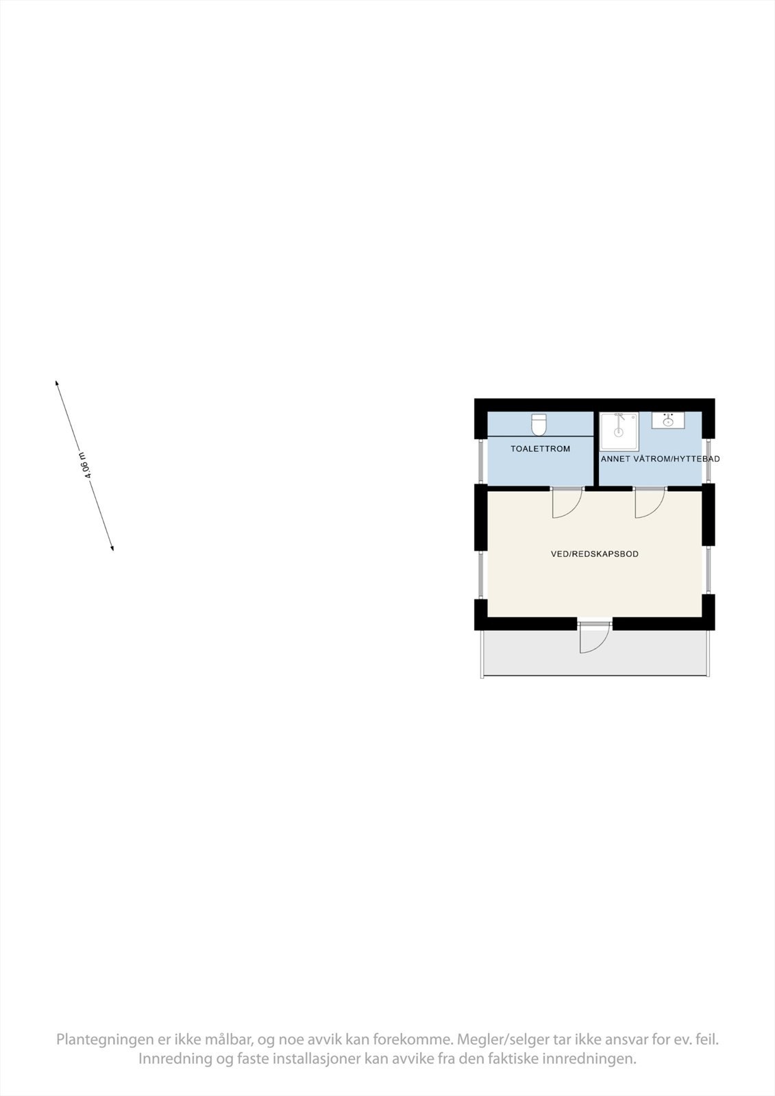 Plantegning - Uthus. Galleribilde