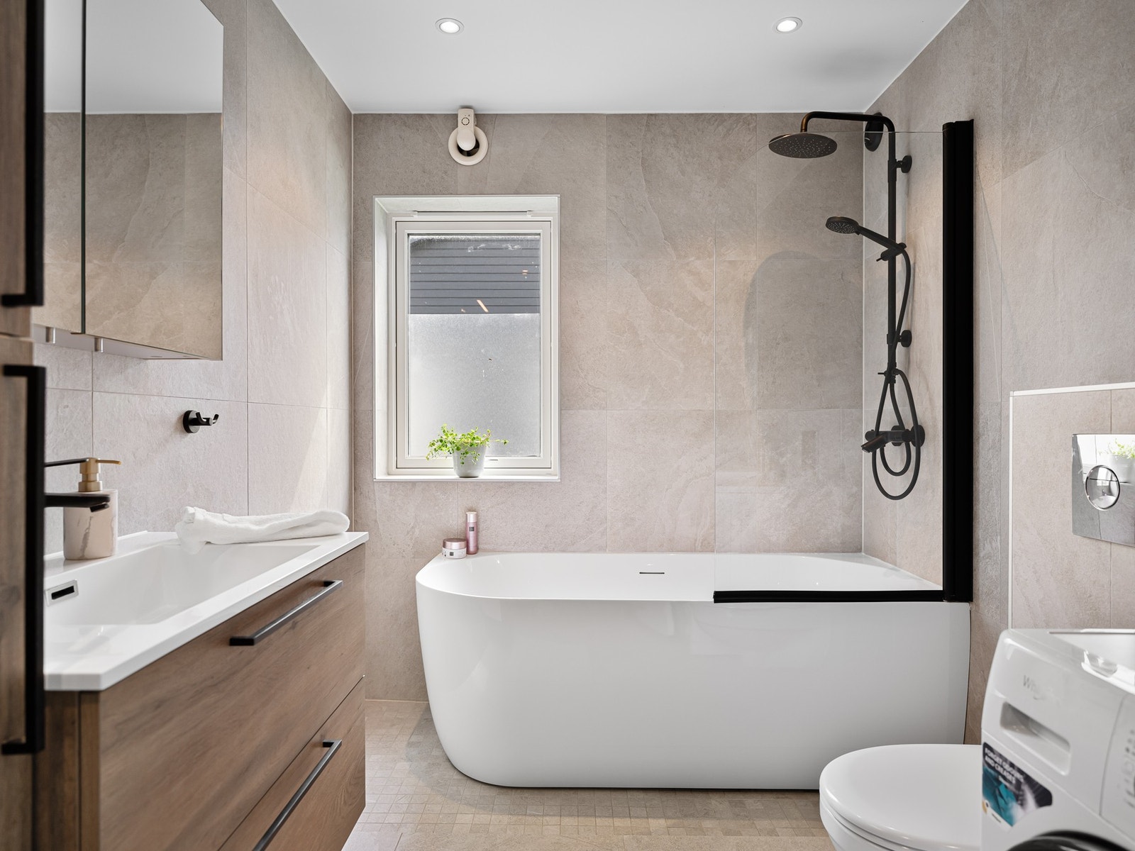 Innbydende og lekkert bad Galleribilde