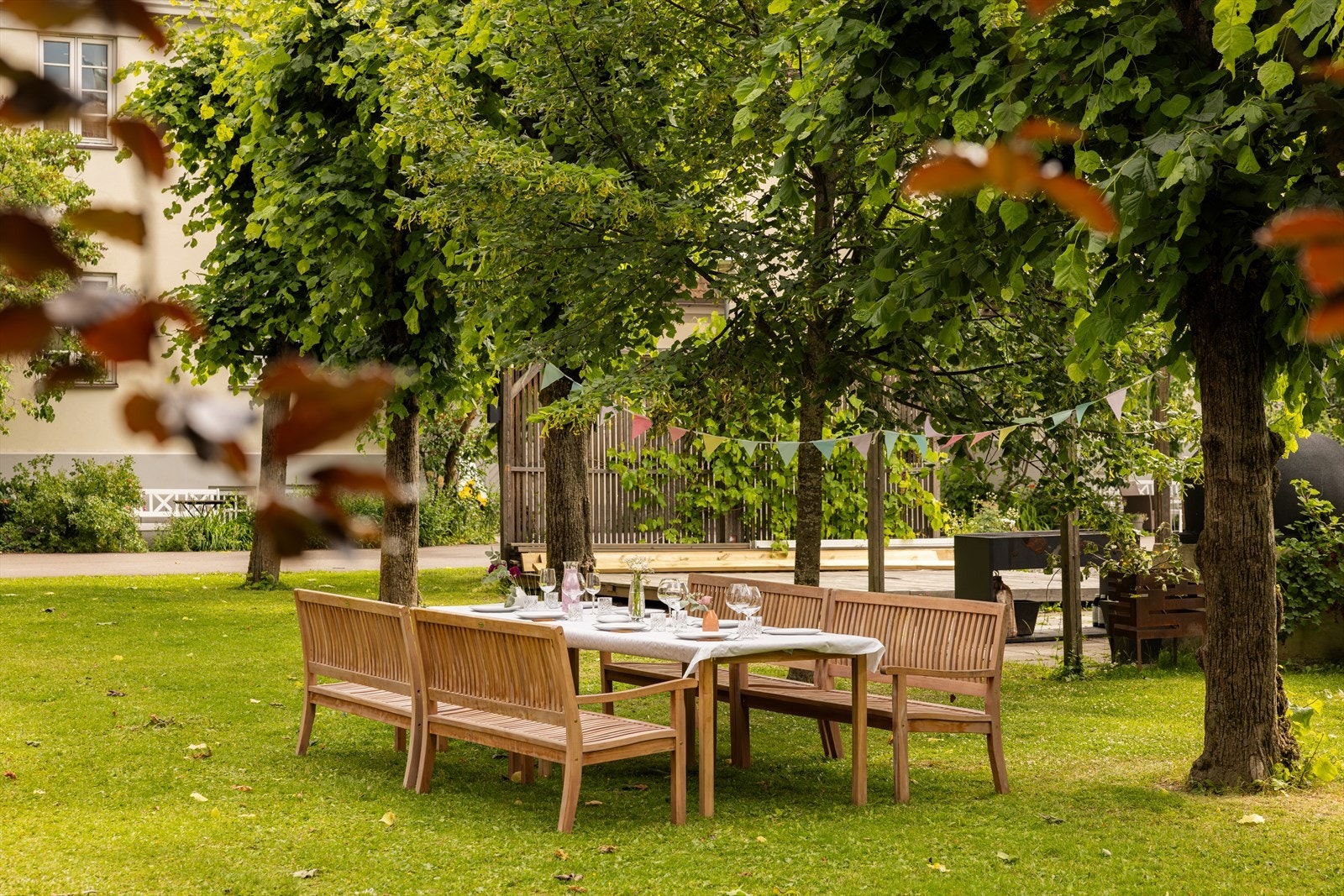 Borettslaget har en fantastisk, skjermet bakgård. Galleribilde