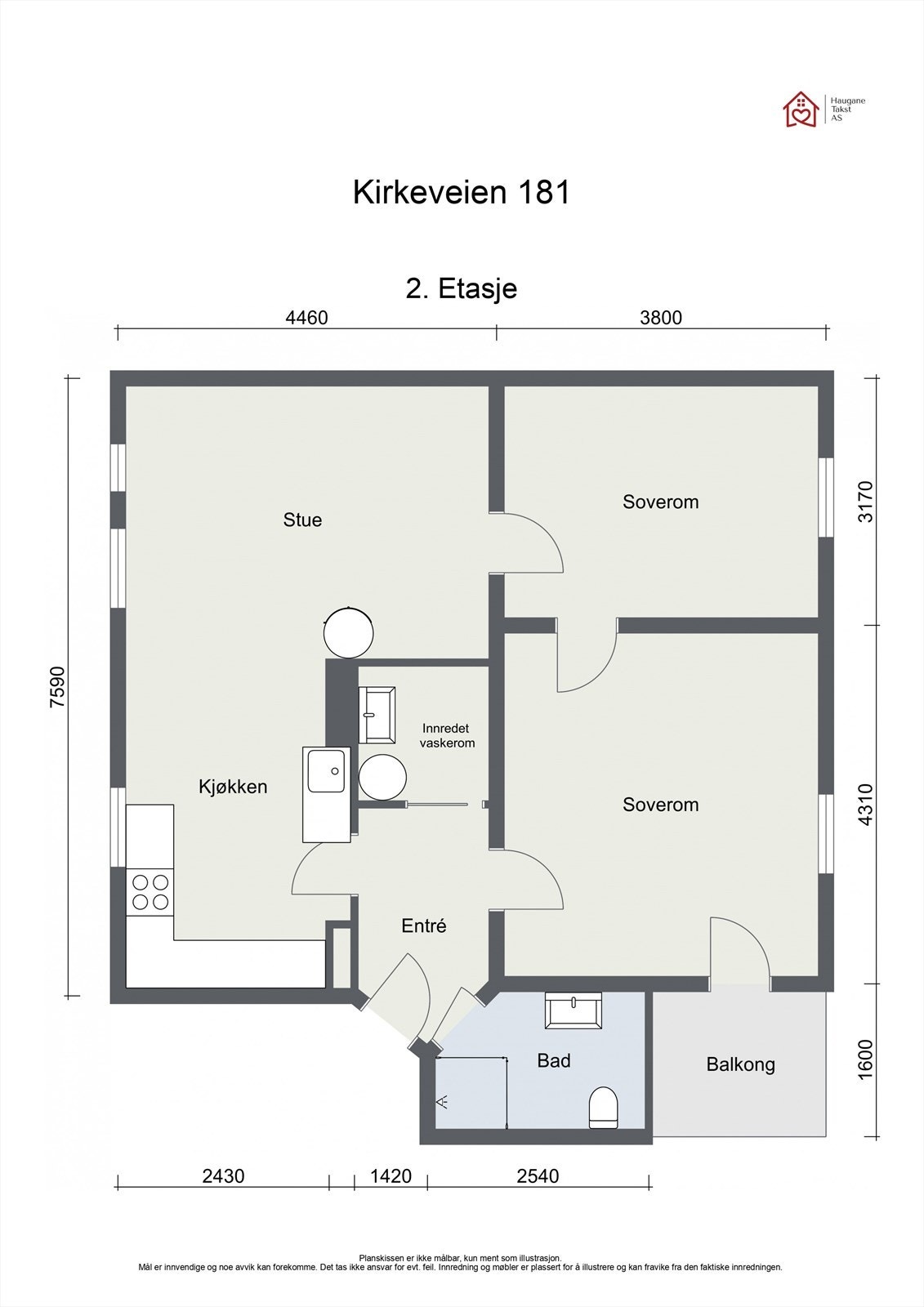 Plantegning - I tillegg disponerer leiligheten eksterne boder på totalt 27 kvm. Galleribilde