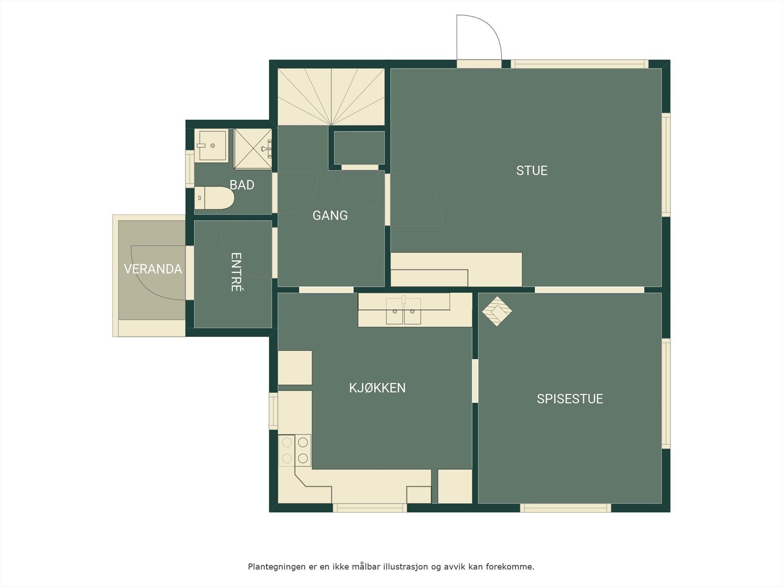 Plantegning 1.etasje. Galleribilde