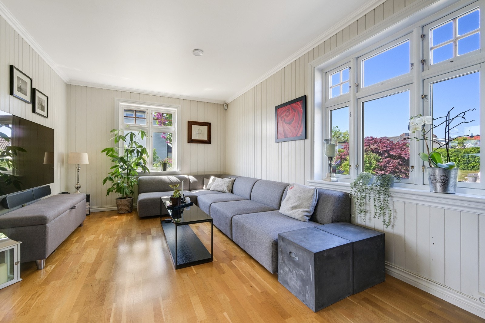 Hyggelig tv-stue Galleribilde