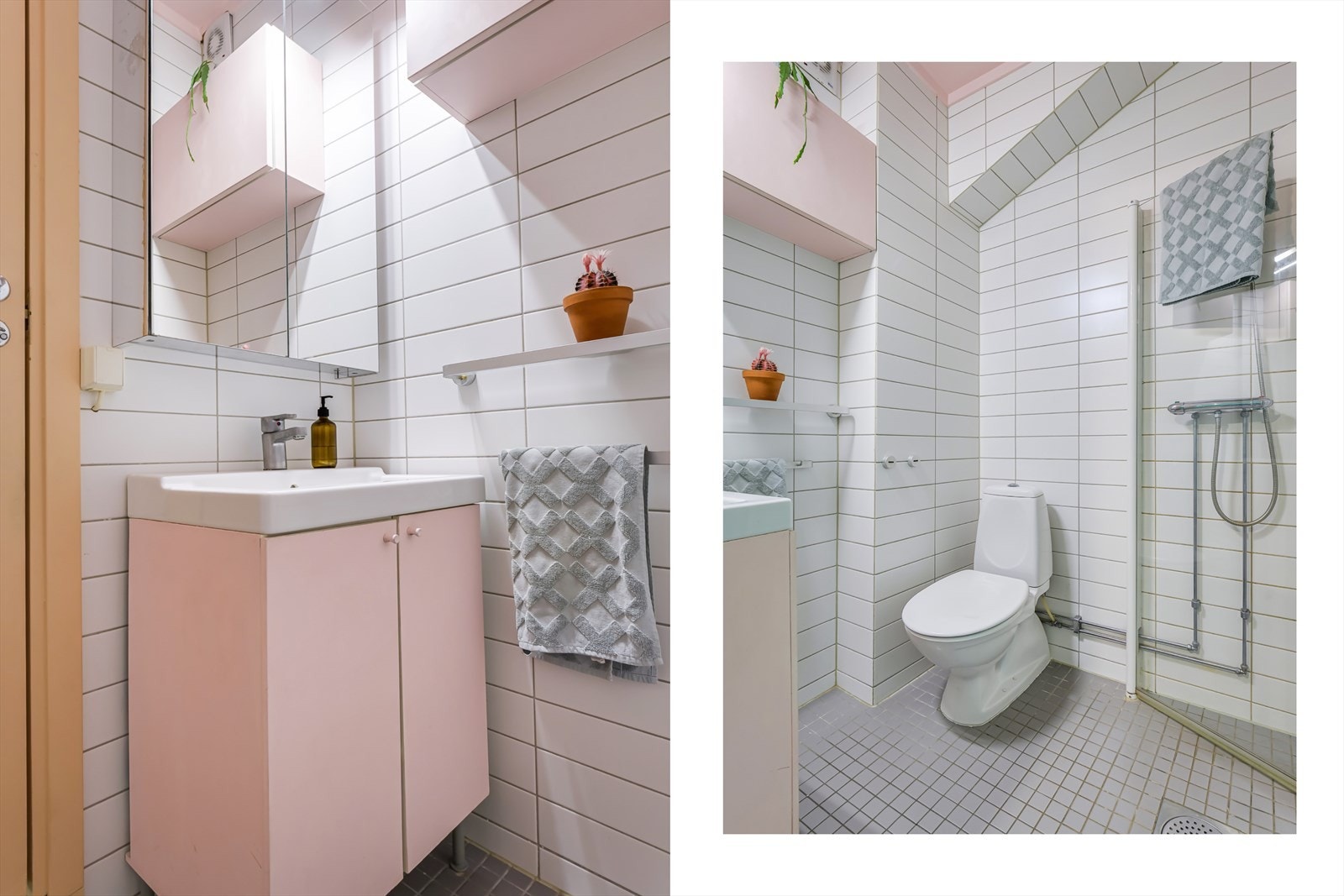 Flislagt bad fra ca 2005/2006 med behagelig gulvvarme. Galleribilde