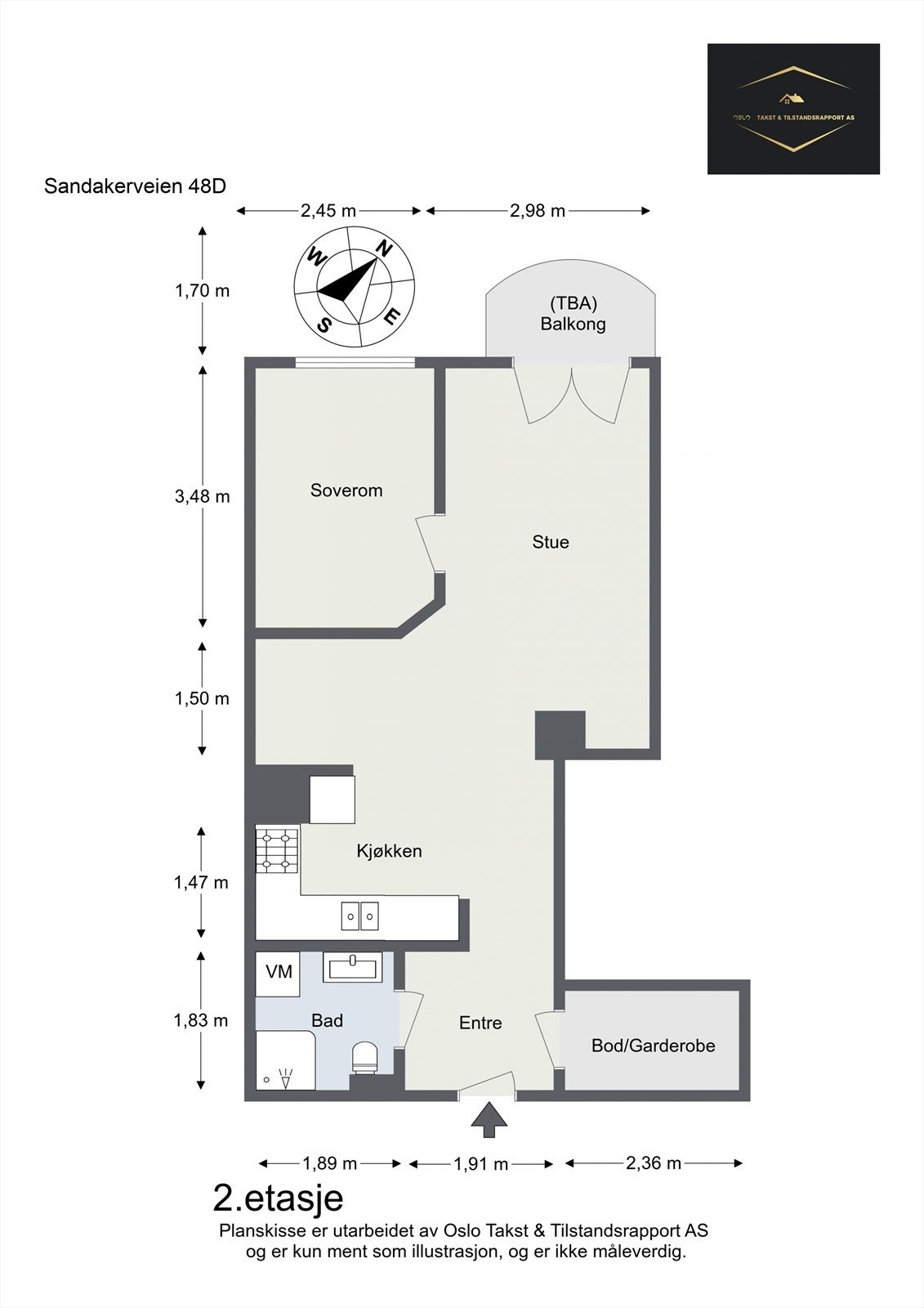 Plantegning til orientering. Galleribilde