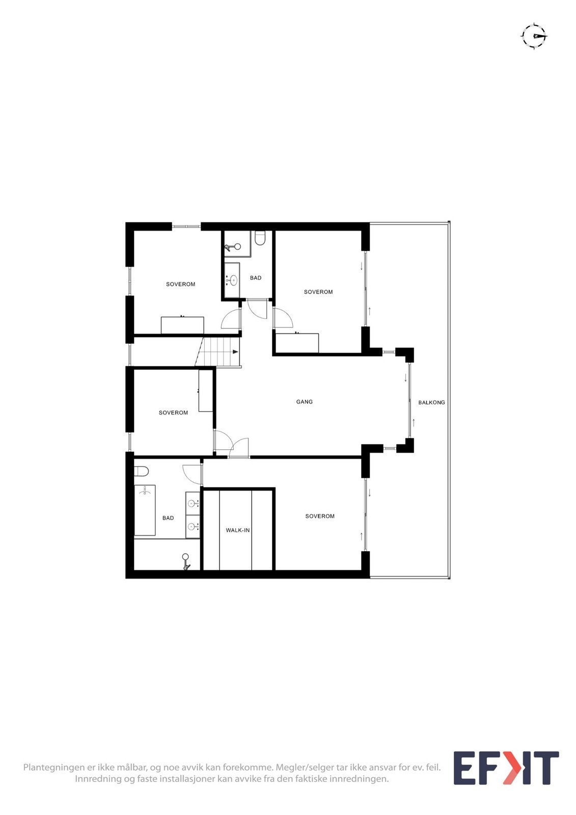 Plantegning 2 etasje Galleribilde