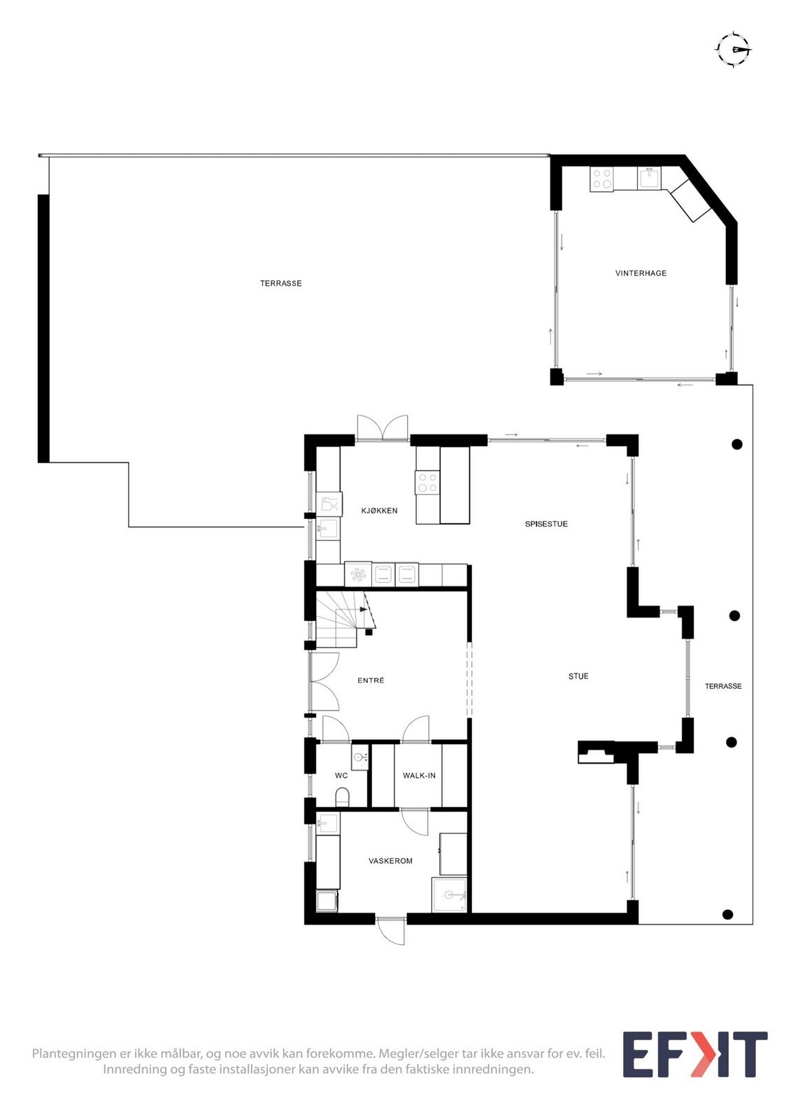 Plantegning 1 etasje Galleribilde