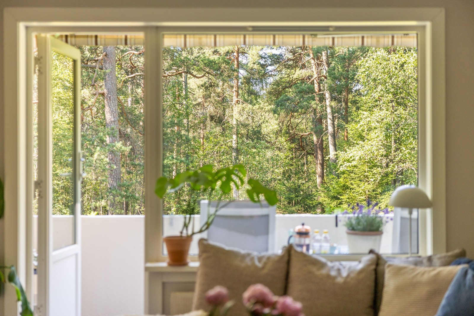 Store vindusflater slipper inn rikelig med naturlig lys. Galleribilde