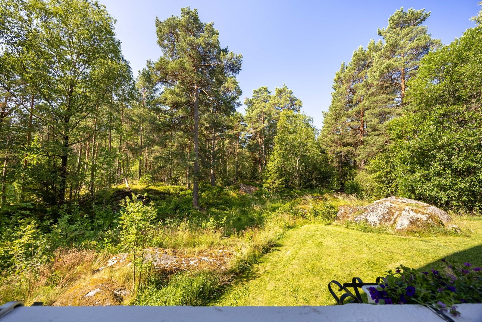 Her kan man nyte varme sommerdager til flott utsikt. Galleribilde