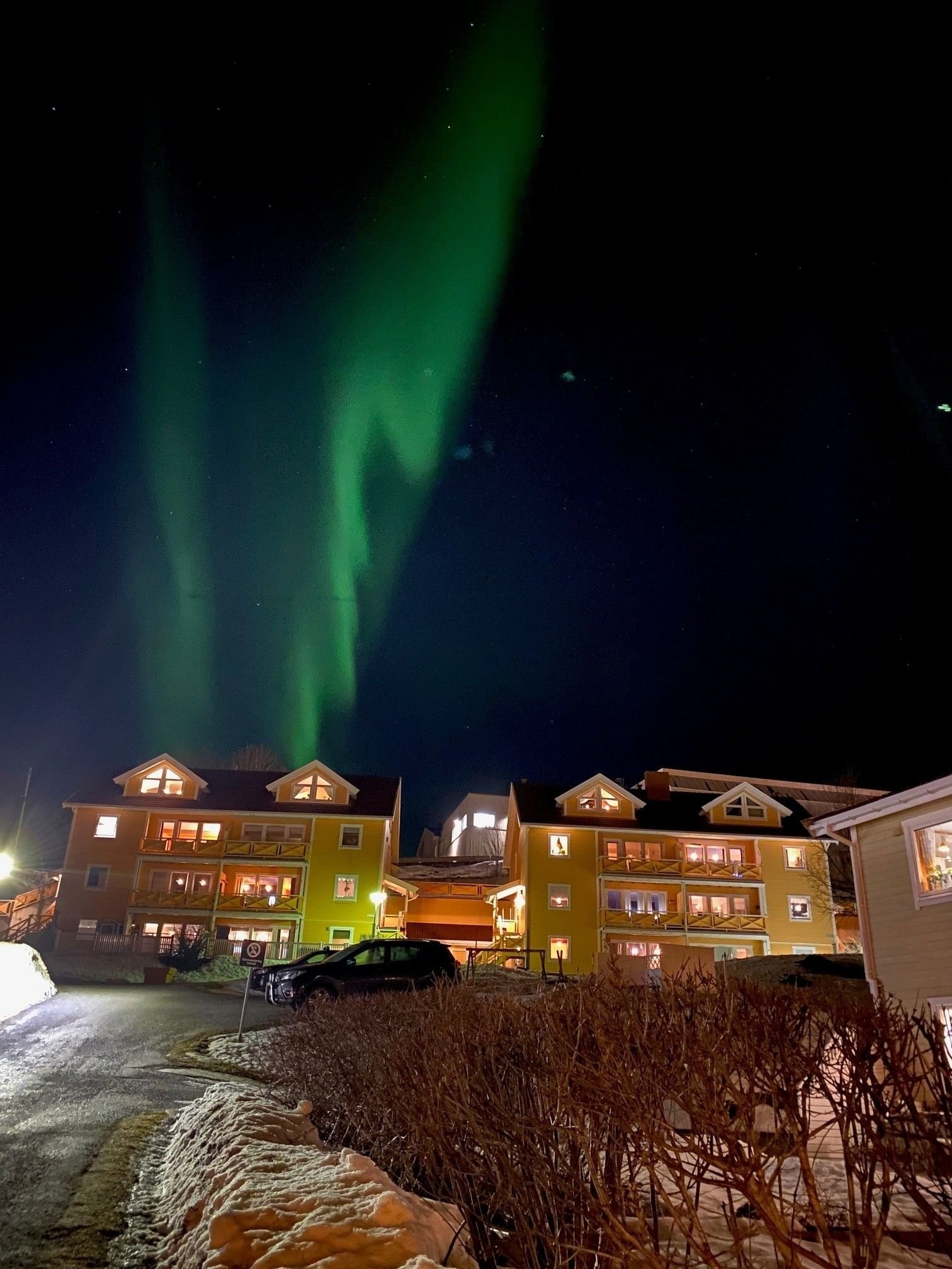 Nordlys over sameiet. Galleribilde