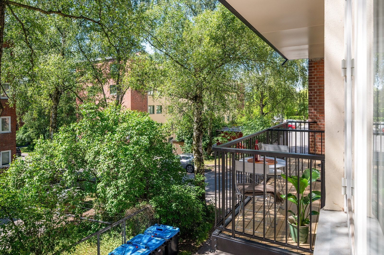 Balkongen vender ut mot et rolig område uten mye støy. Galleribilde