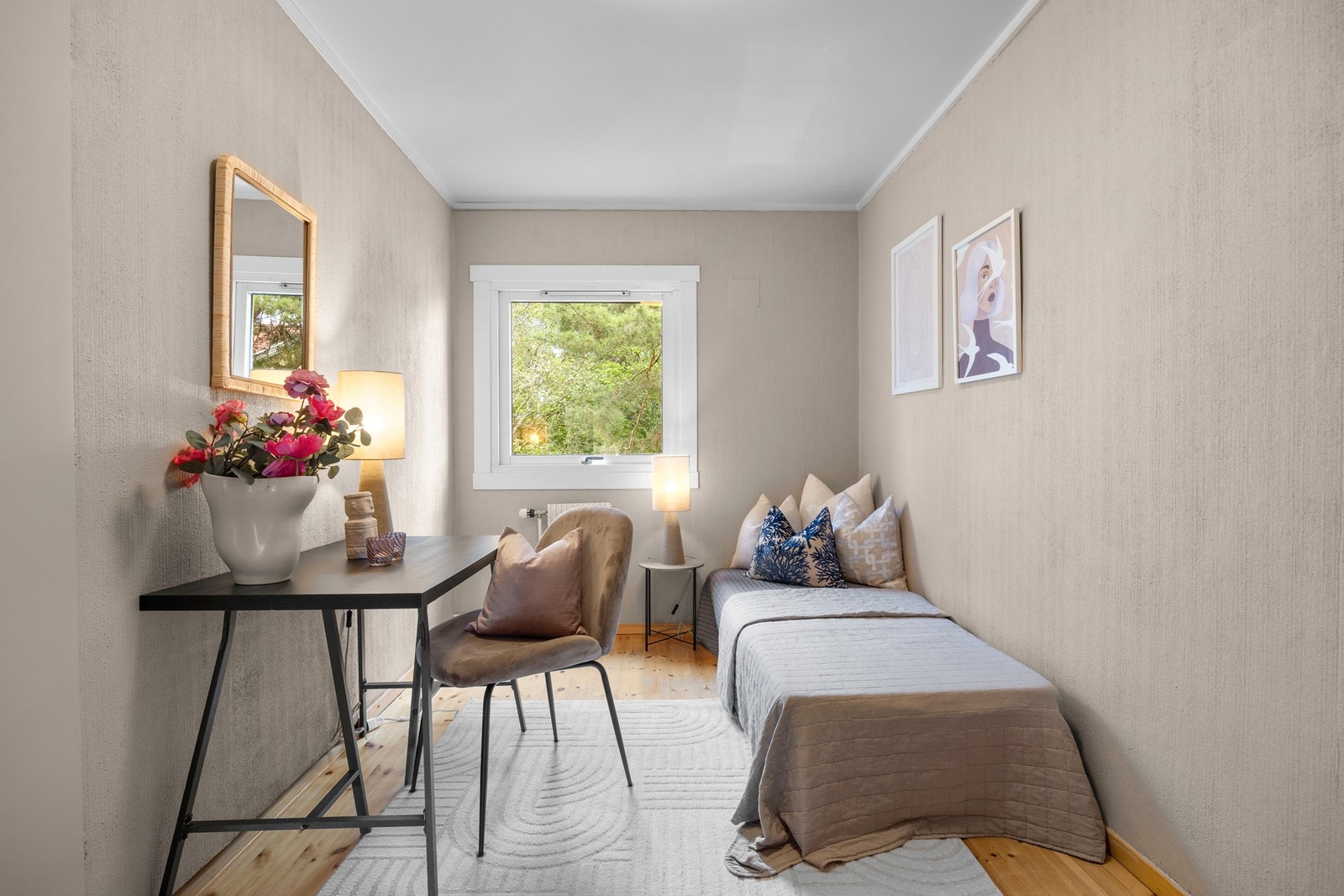 Det andre soverommet egner seg godt til barnerom eller kontor. Galleribilde