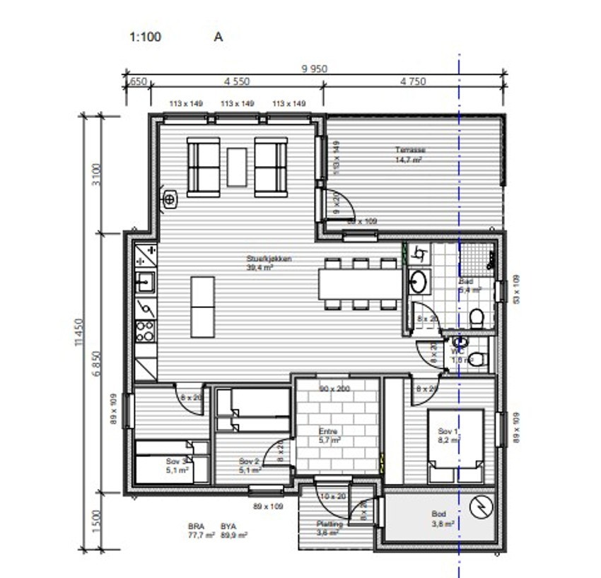 Plantegning. Galleribilde