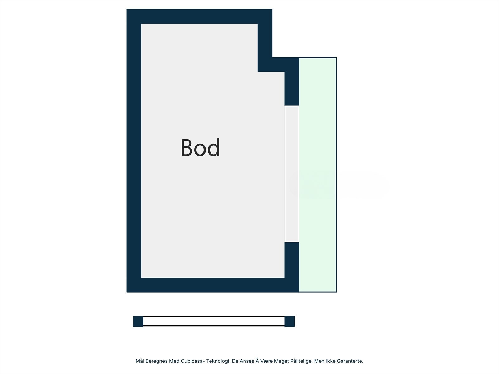 Plantegning: uthus/bod. Galleribilde