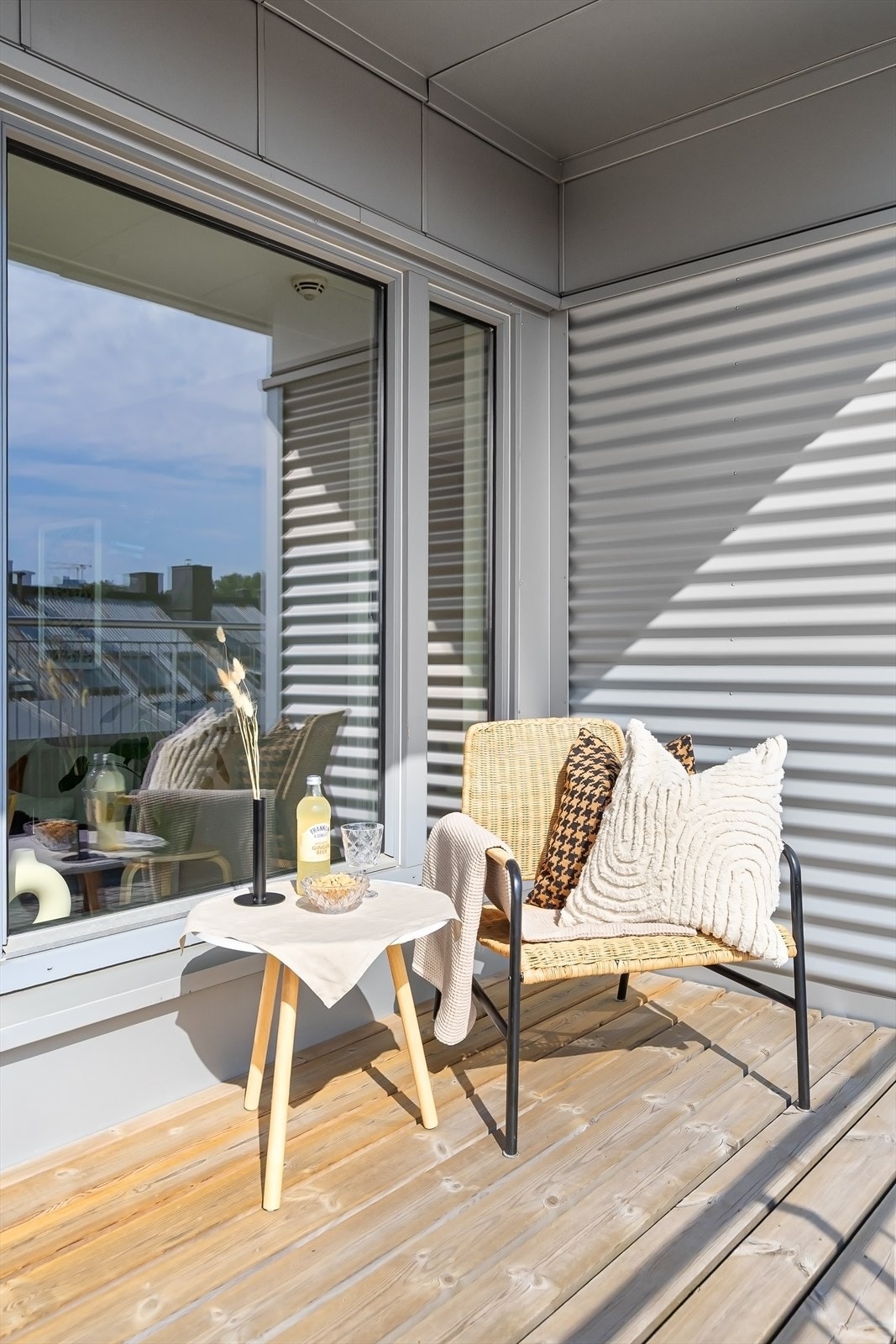 Delvis overbygget, så her kan lange sommerkvelder nytes. Galleribilde