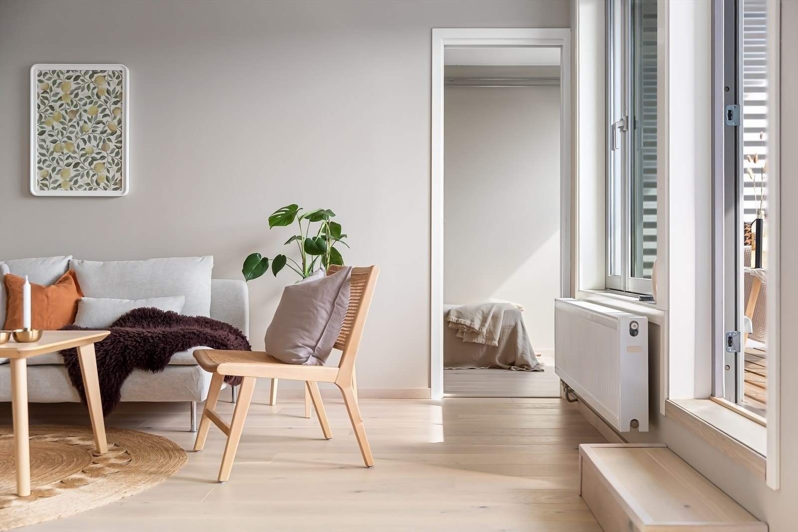 Sentralfyring med radiatorer er inkl. i felleskostnadene. Galleribilde