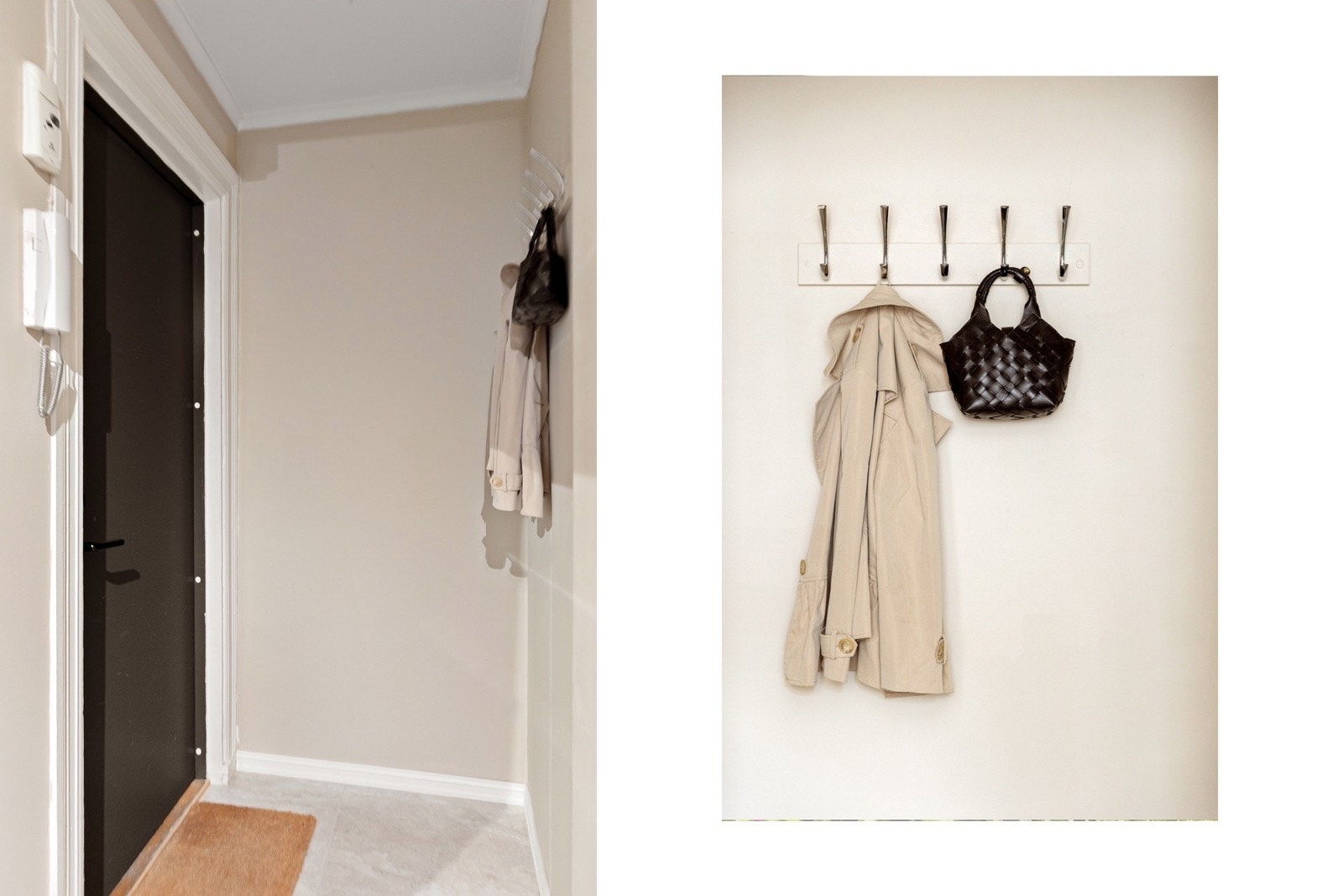 Gode garderobeløsninger i boligens inngangsparti Galleribilde