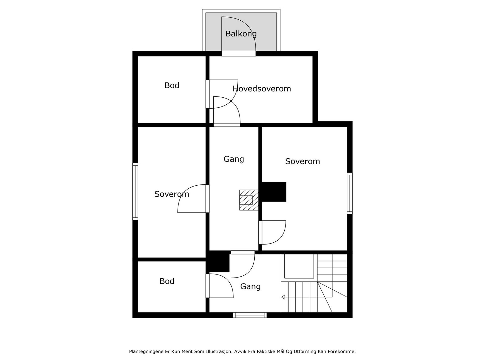 Plantegning 2.etasje Galleribilde