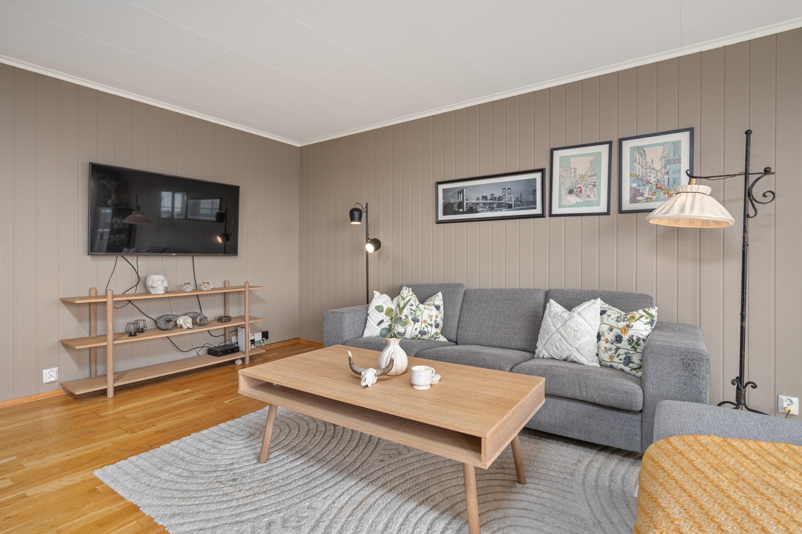 Naturlig sone for sofagruppe og tv Galleribilde