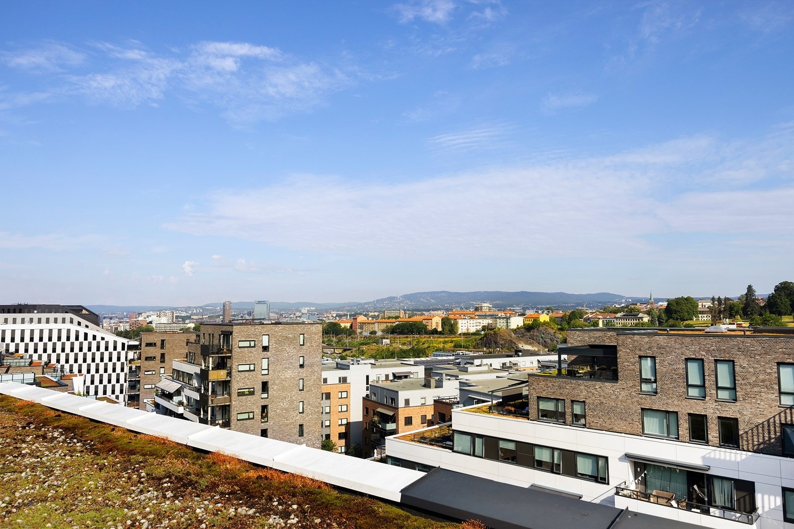 Nydelig utsikt fra takterrassen Galleribilde