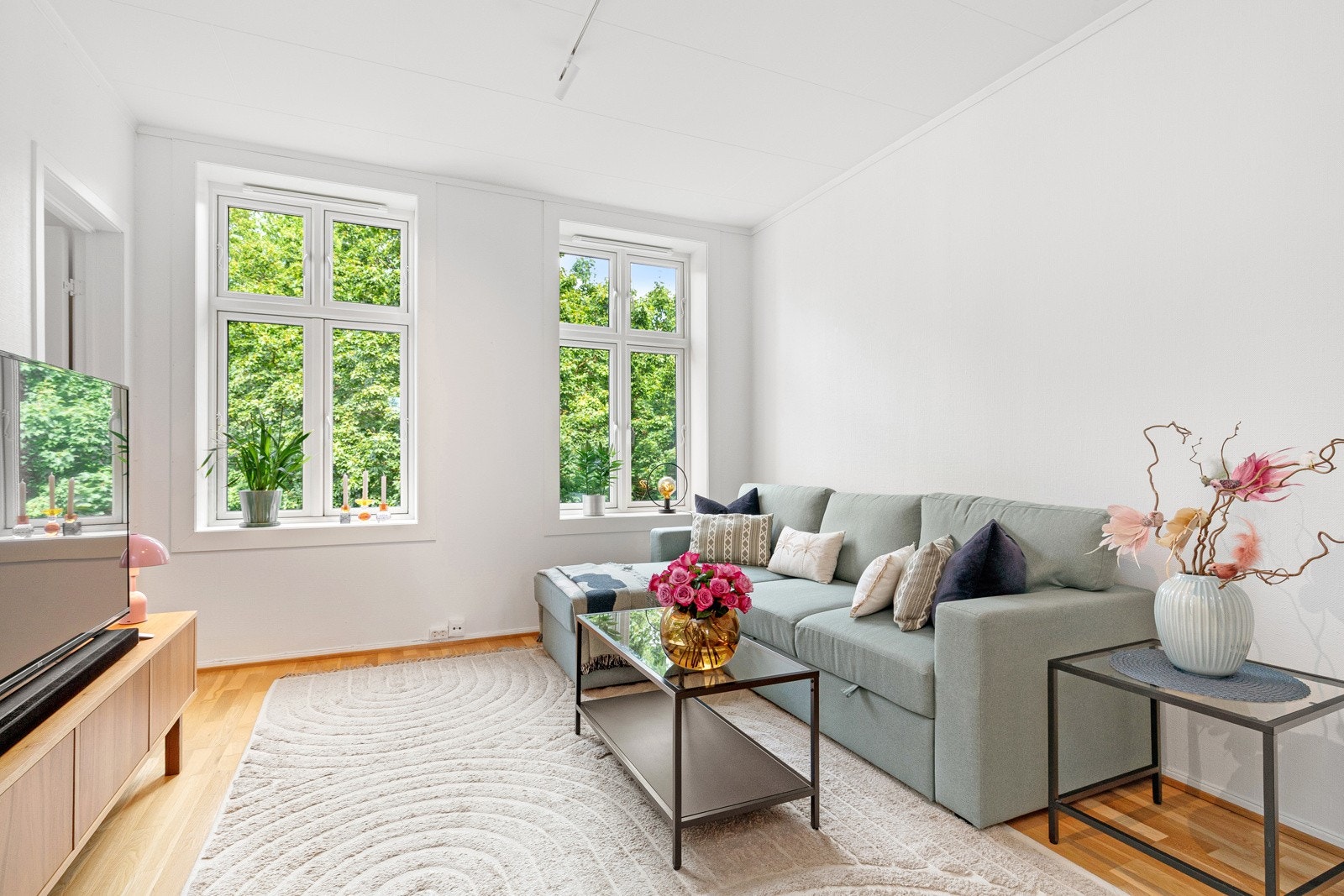 Den gode takhøyden fører til en god romfølelse i alle rom. Galleribilde