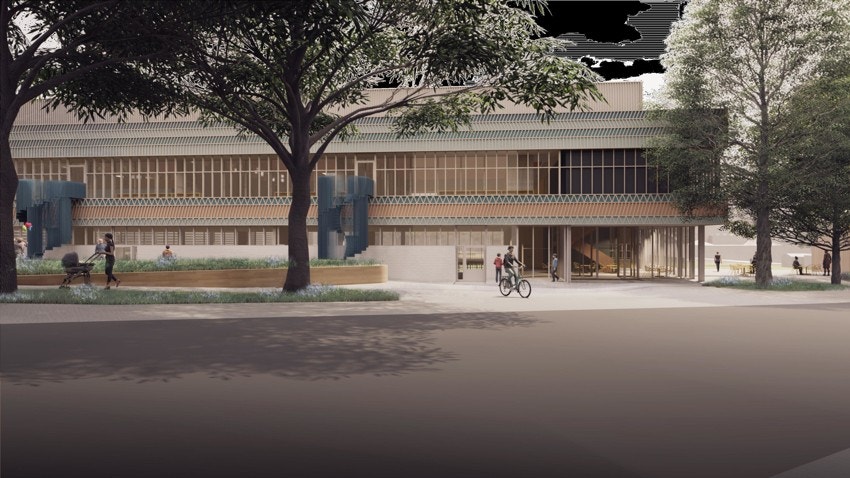 Dælenenga flerbrukshall vil utgjøre et ytterligere stort løft for området. Oslo kommune opplyser om at åpning planlegges høsten 2025 Galleribilde