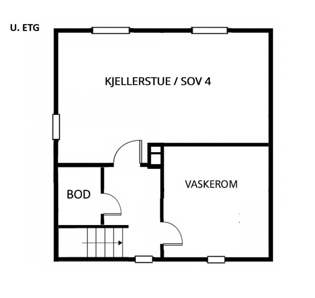 Planløsning - U.etg Galleribilde