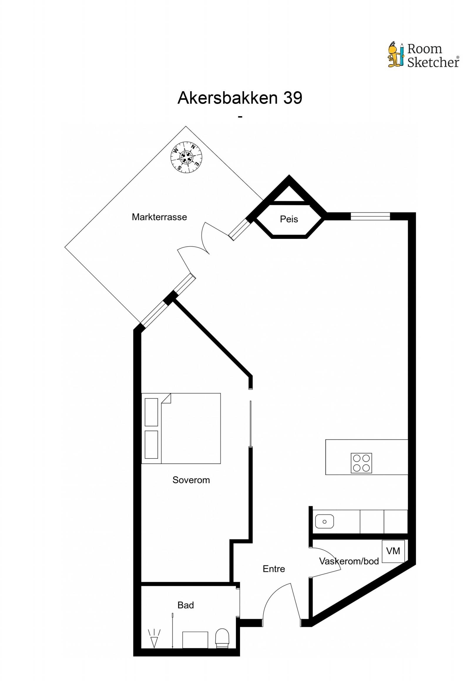 Planskisse Galleribilde