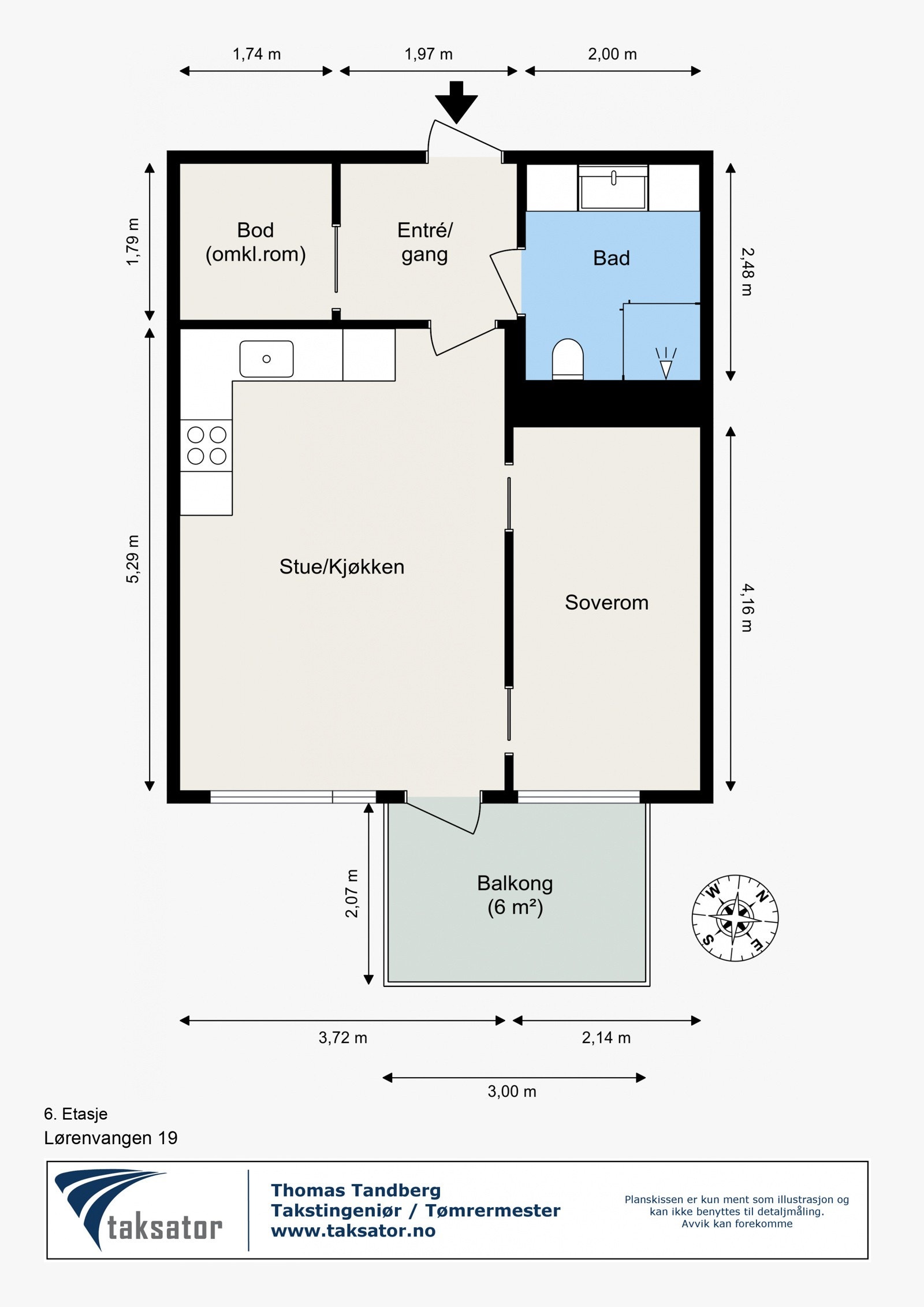 Leiligheten har en god planløsning med store rom og mye lagringsplass. Galleribilde
