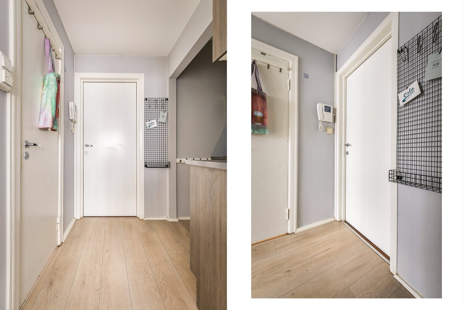 Romslig entré. Velkommen til visning! Galleribilde