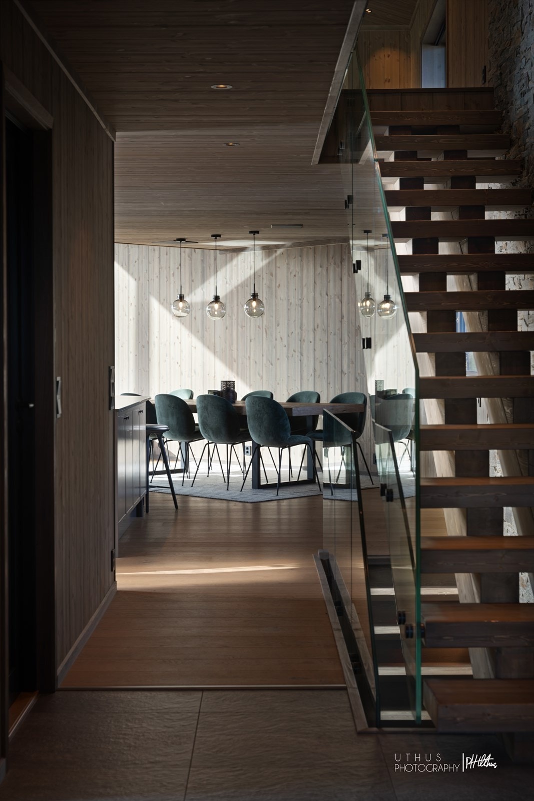 Fra entreen går det trapp opp til andreetasjen. Galleribilde