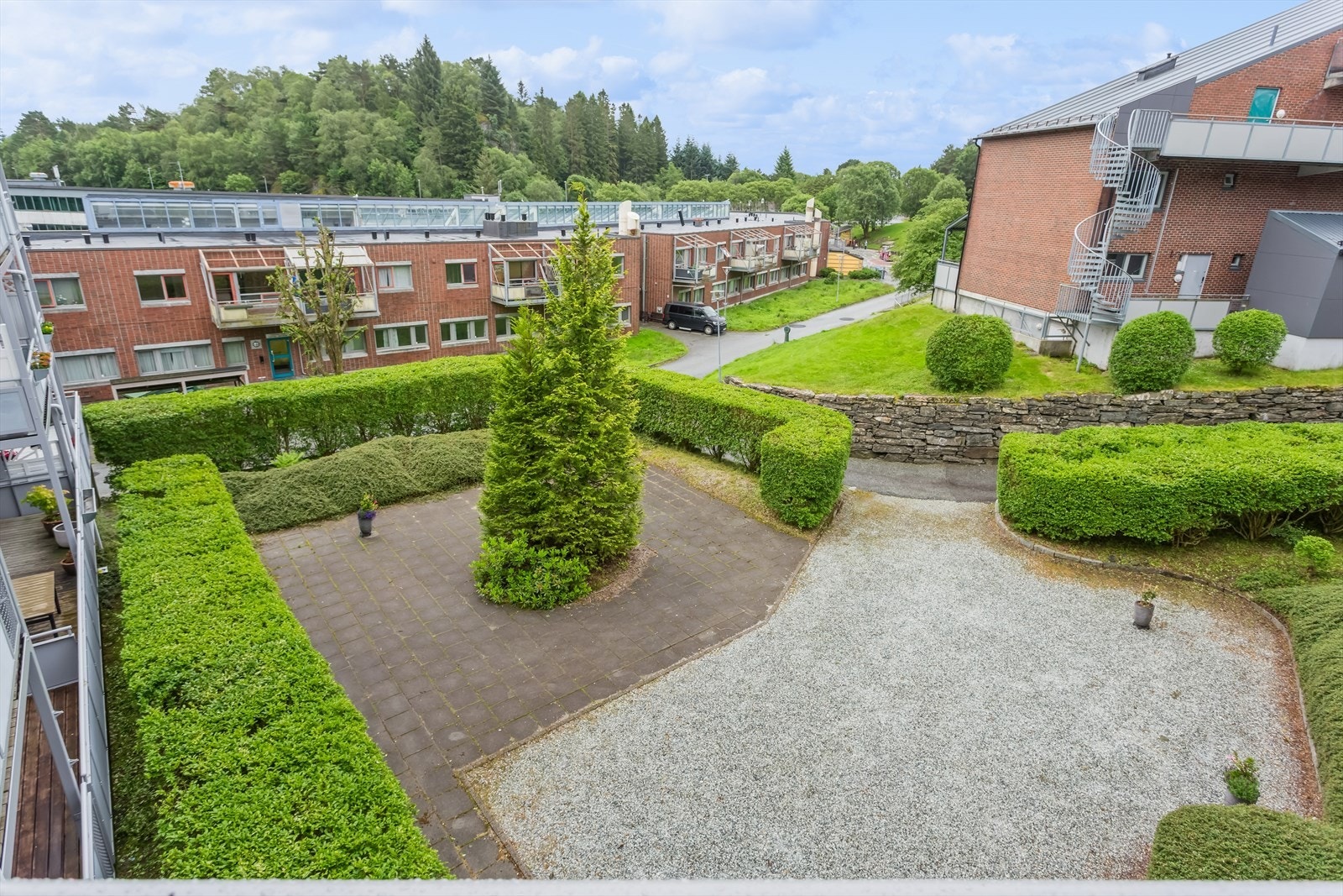 Utsikt fra balkongen. Galleribilde