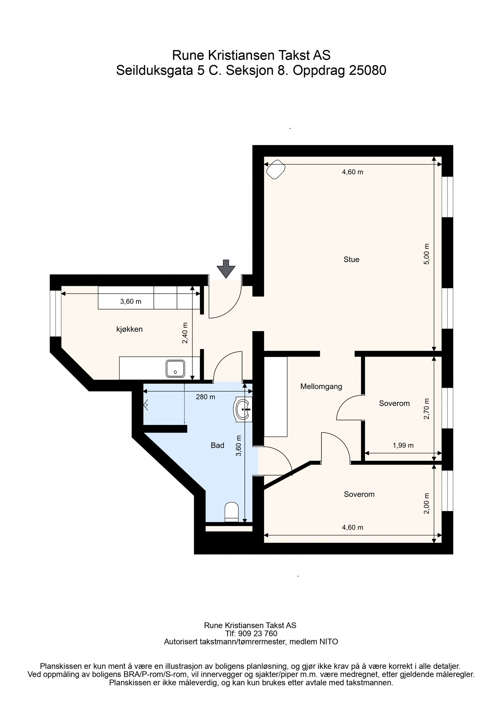 Plantegning - Ekstern lagringsplass i to kjellerboder. Galleribilde