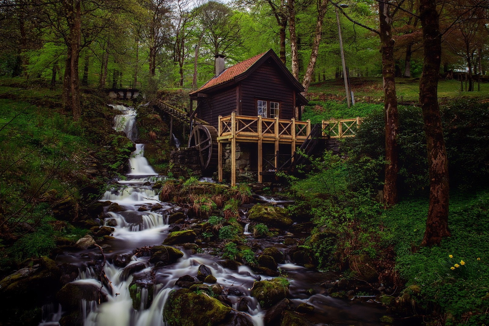 - Christieparken ligger like over veien og er et flott sted for en spasertur eller til å nyte finværet - Galleribilde