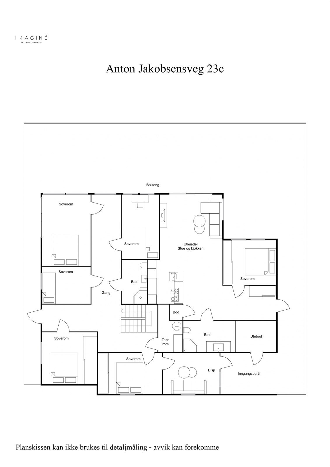 Anton Jakobsensveg 23c - 2D - U-etg Galleribilde