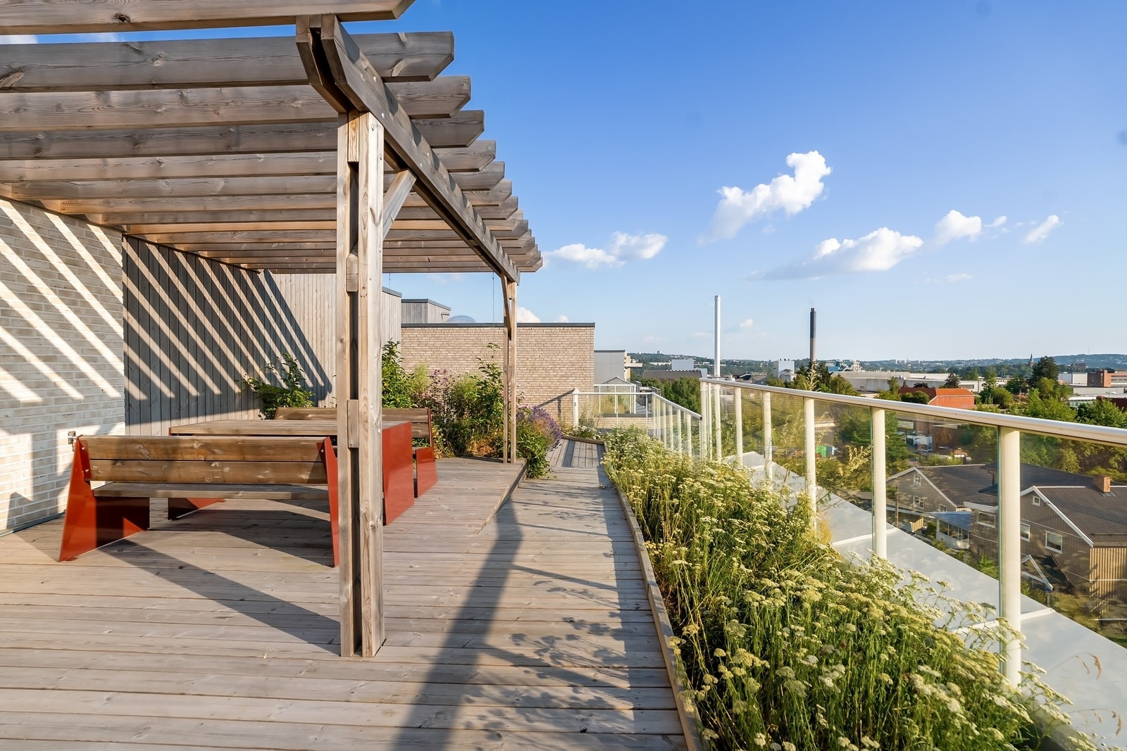 Felles takterrasse. Galleribilde