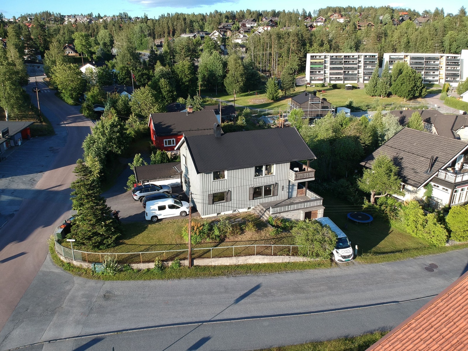 Solforhold på sommerkveldene. Galleribilde